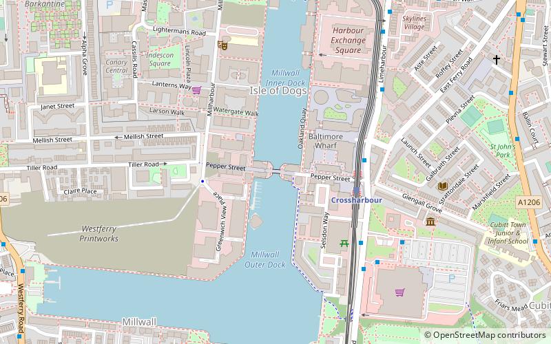 Glengall Bridge location map