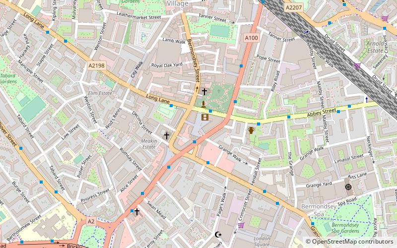 Bermondsey Market location map