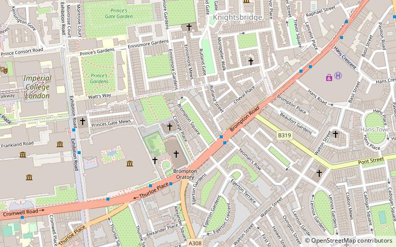 Brompton Square location map
