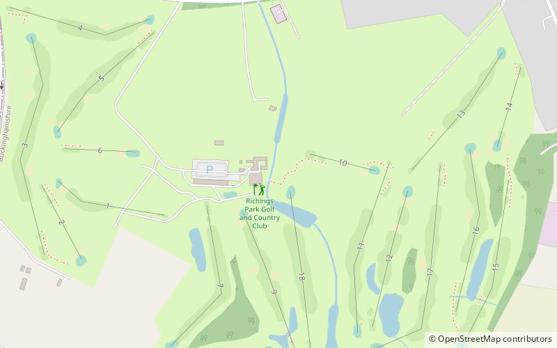 Richings Park Golf Club location map