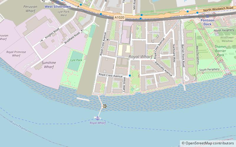 Royal Wharf location map