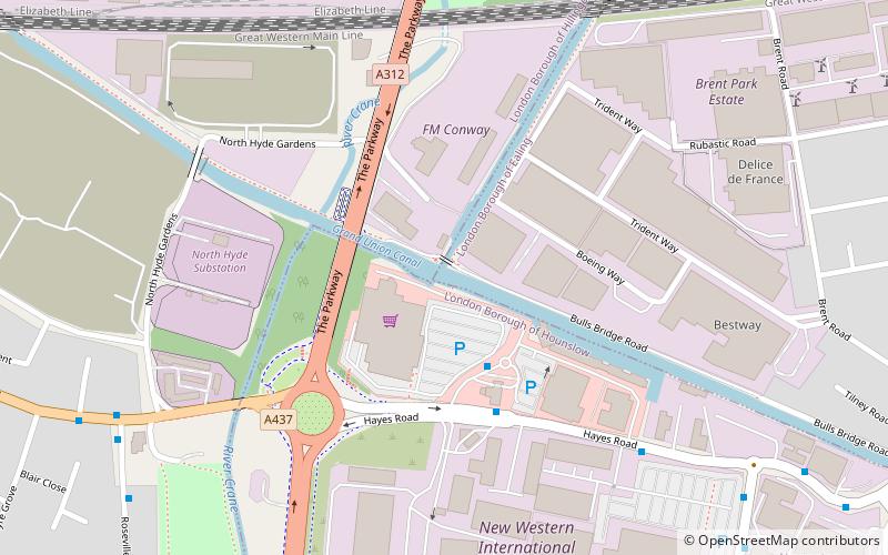 Paddington Arm location map