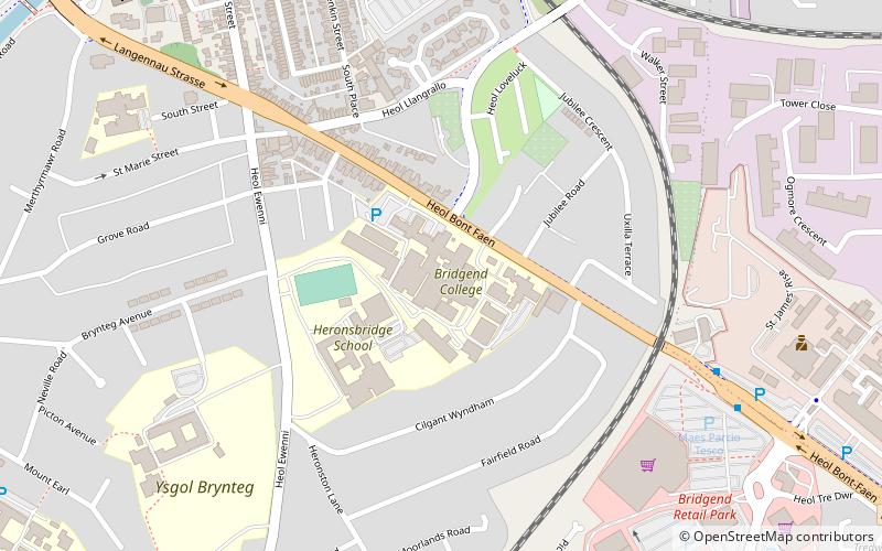 Bridgend College location map