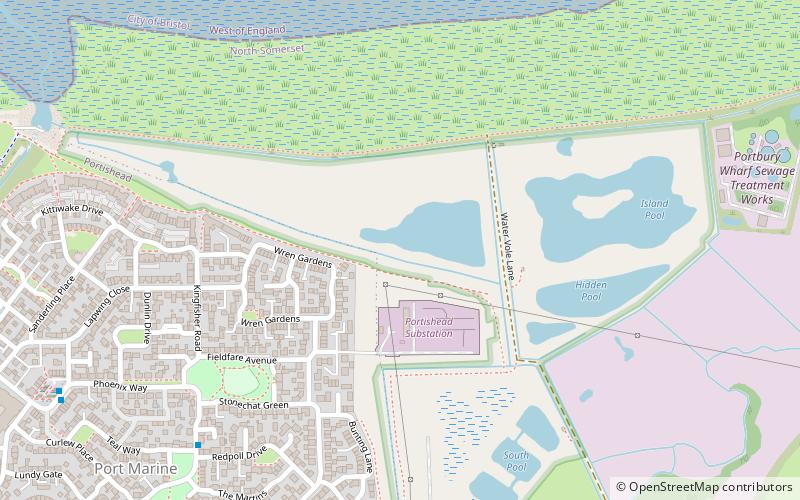 Portbury Ashlands location map