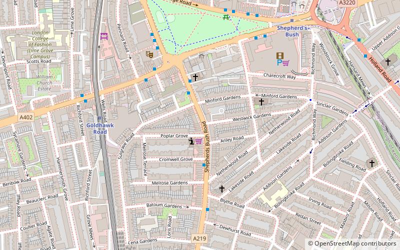 Shepherd's Bush Green location map