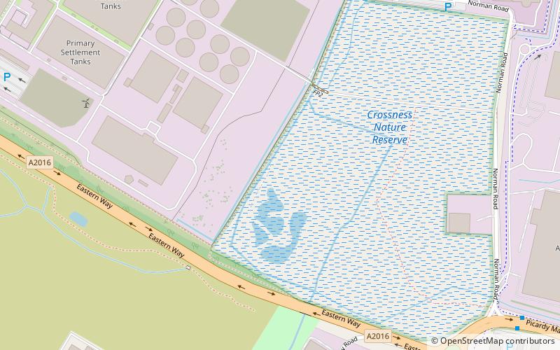 Crossness Nature Reserve location map