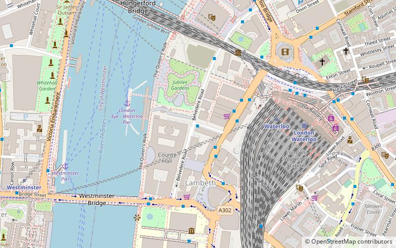 London Eye Pier location map