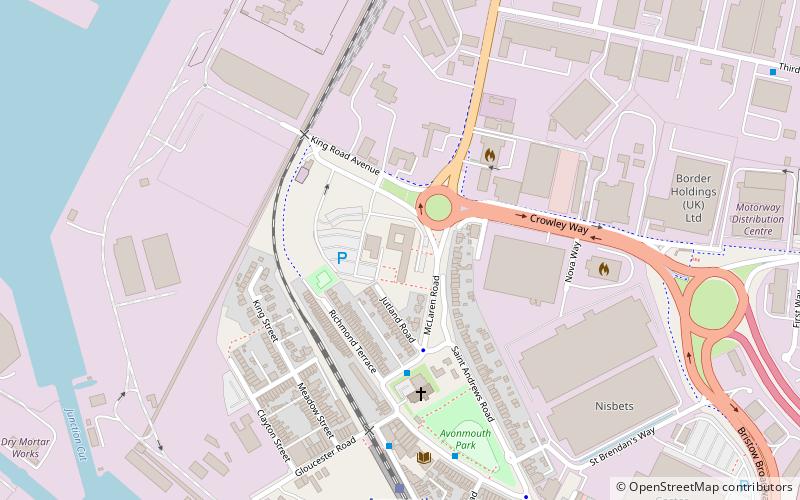 Avonmouth location map