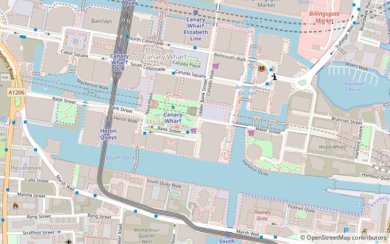 10 Upper Bank Street location map