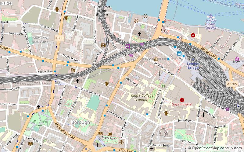 Southwark War Memorial location map