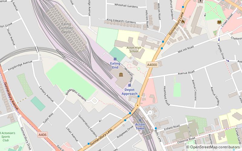 London Transport Museum Depot location map