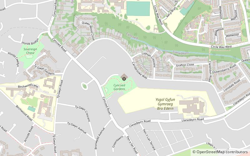 Sinagoga Unida de Cardiff location map