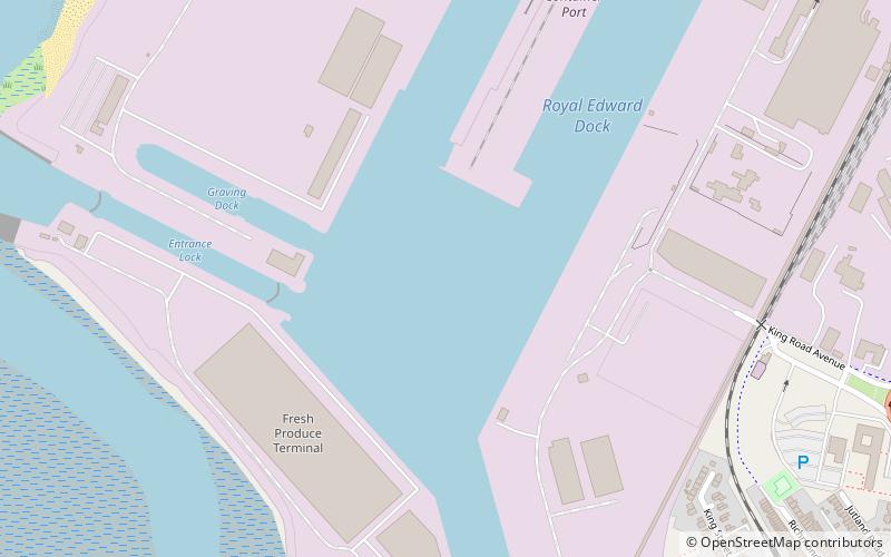 Avonmouth Docks location map