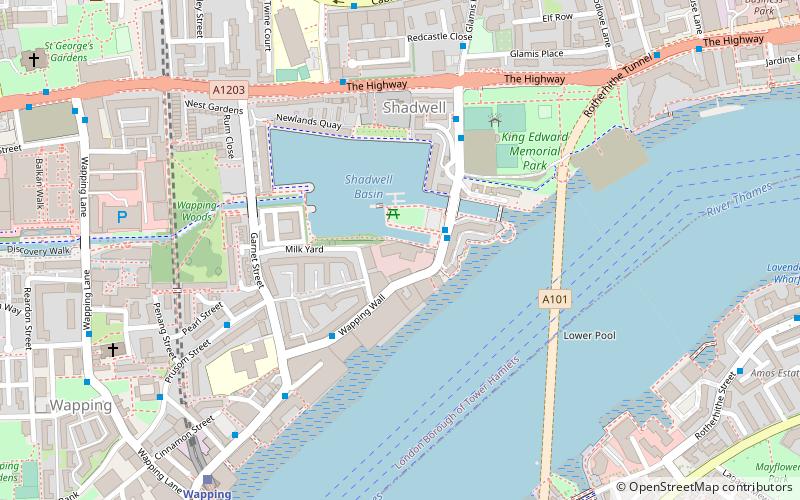 Wapping Hydraulic Power Station location map
