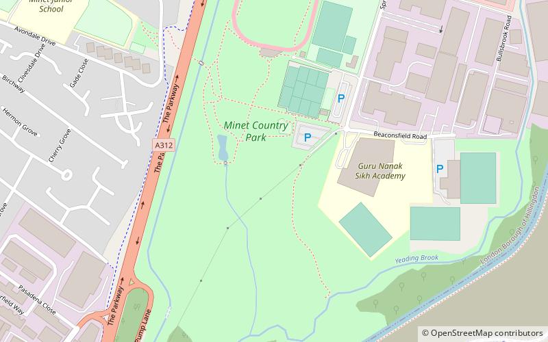 Minet Country Park location map