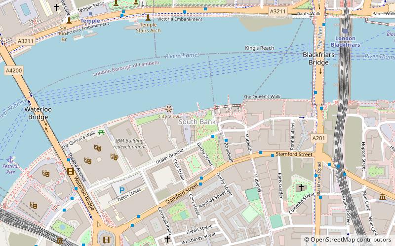 South Bank location map