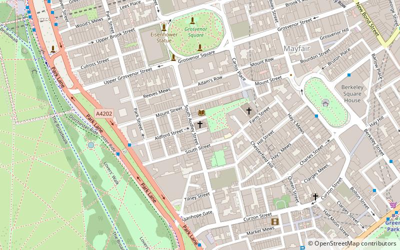 Grosvenor Chapel location map