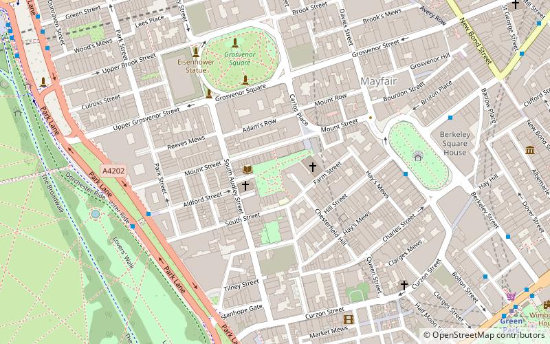 Mount Street Gardens location map