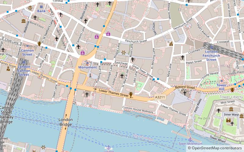 St Mary-at-Hill location map