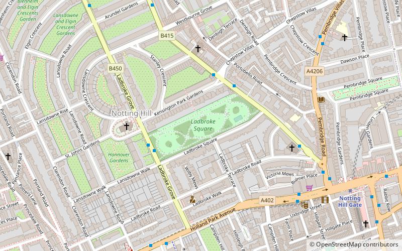 Ladbroke Square location map