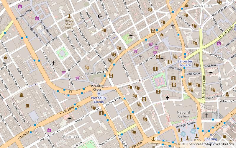 London Trocadero location map