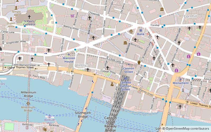 St Michael Paternoster Royal location map