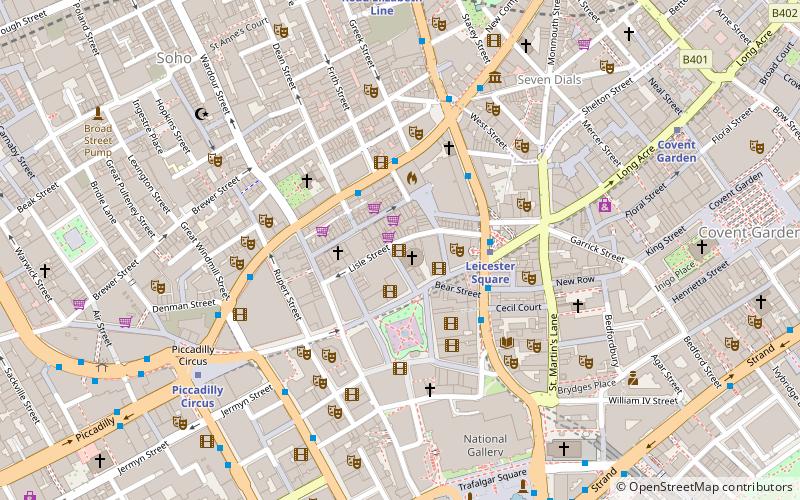 Prince Charles Cinema location map
