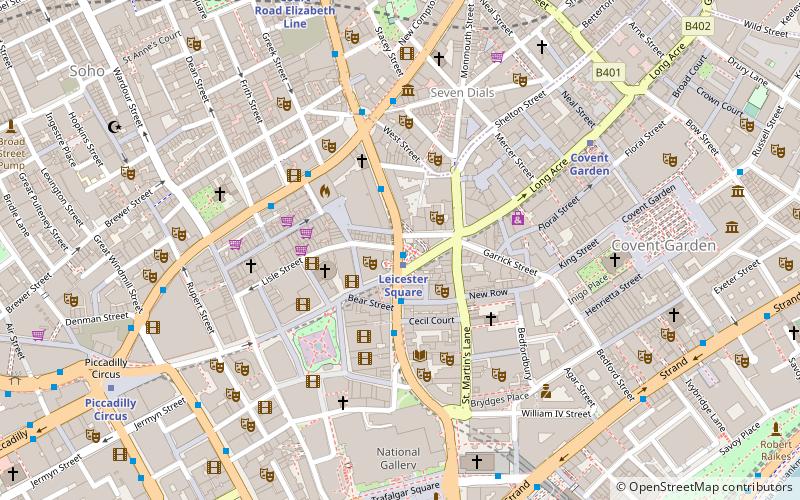 Charing Cross Road location map