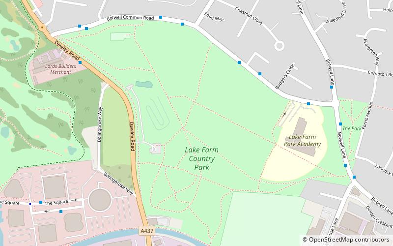 Lake Farm Country Park location map