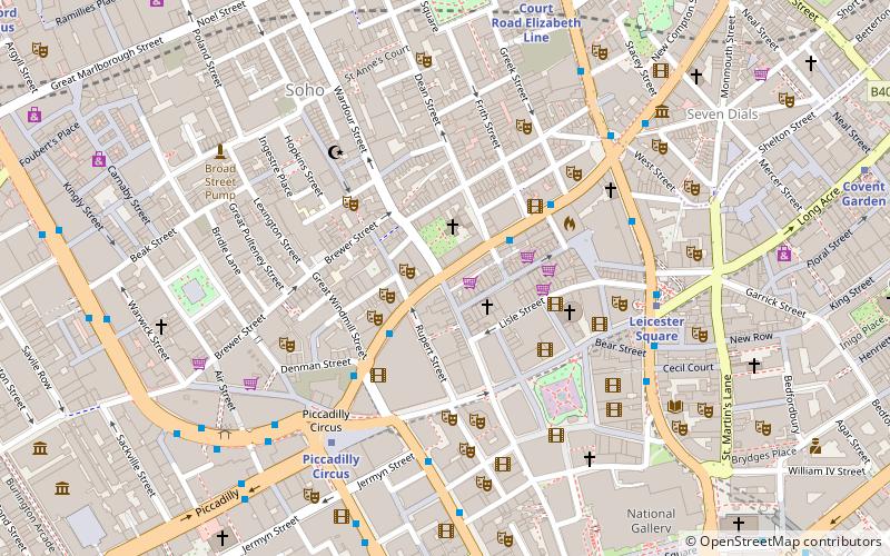 Shaftesbury Avenue location map