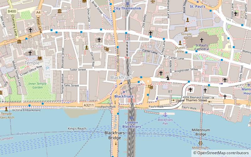 The Blackfriar location map