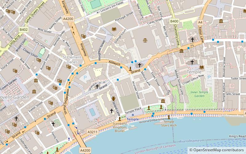 St Mary le Strand location map