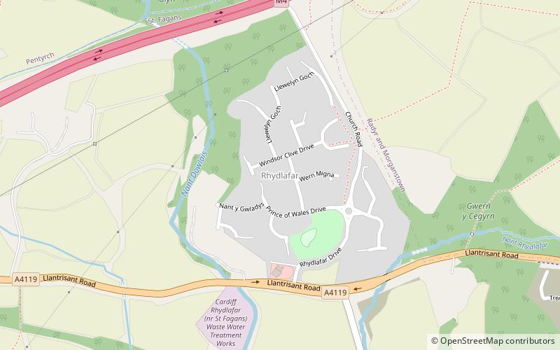 Rhydlafar location map