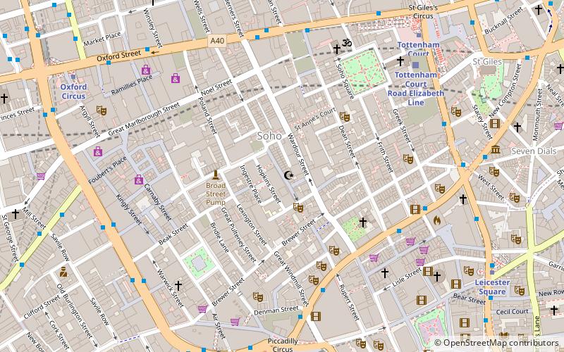 Berwick Street location map