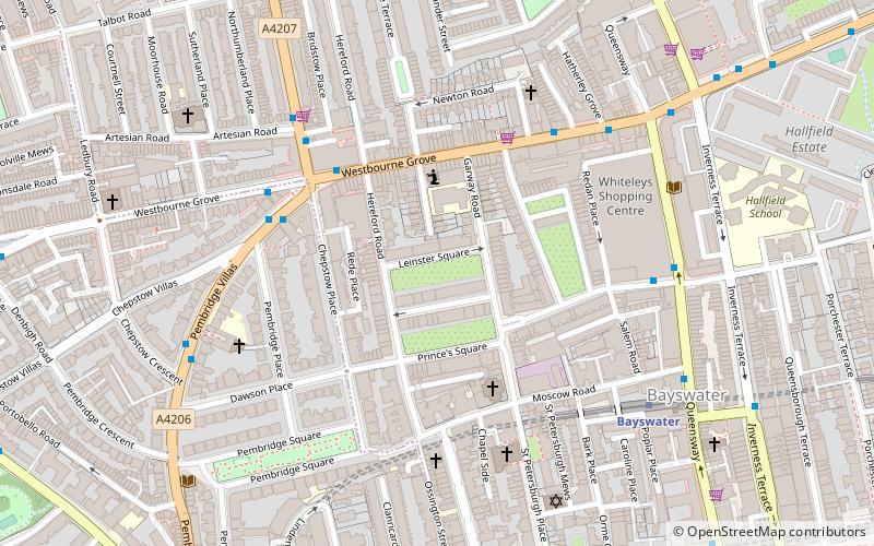 Leinster Square location map