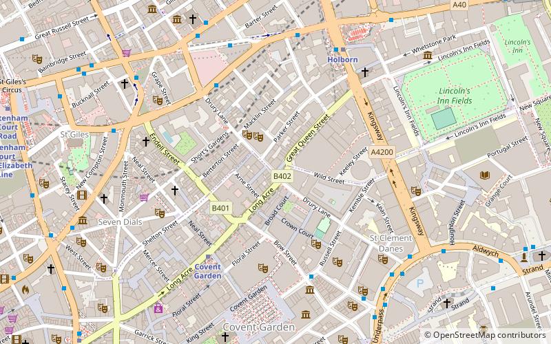 Drury Lane location map