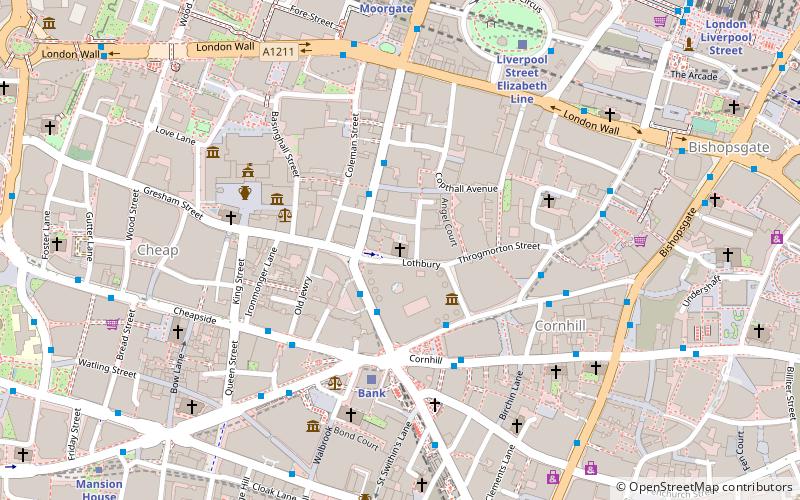 st margaret lothbury londyn location map