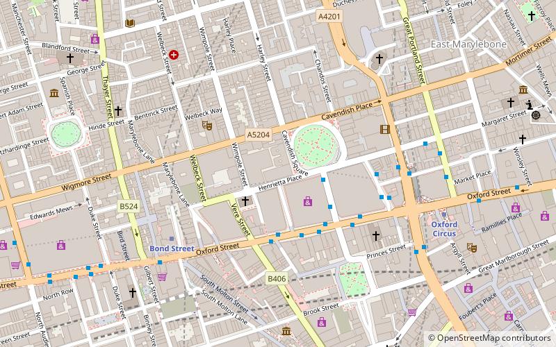 Royal College of Nursing location map