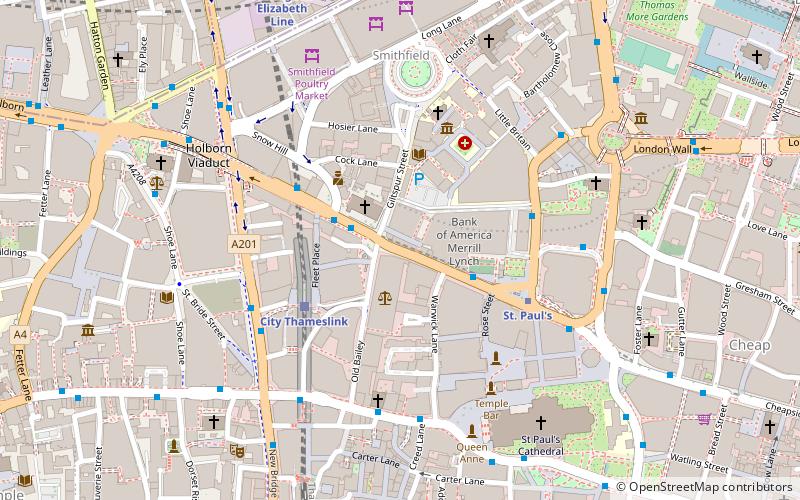 Christ Church Greyfriars location map