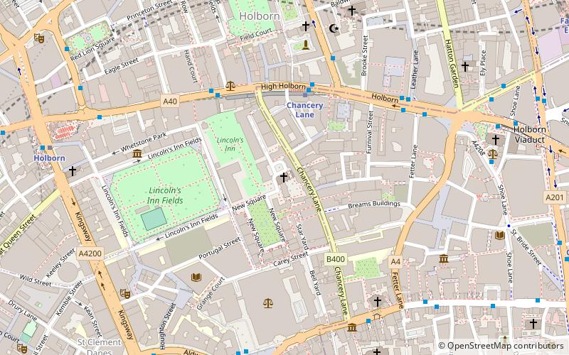 Lincoln's Inn Chapel location map