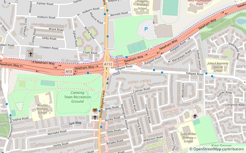 Borough londonien de Newham location map