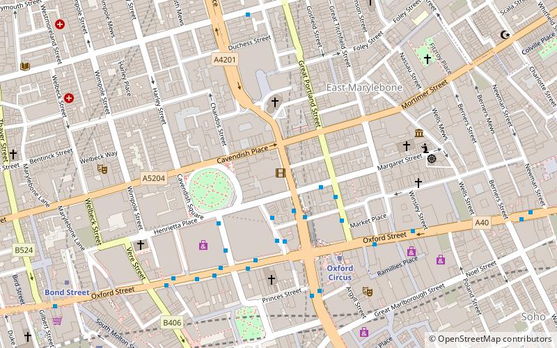 Regent Street Cinema location map