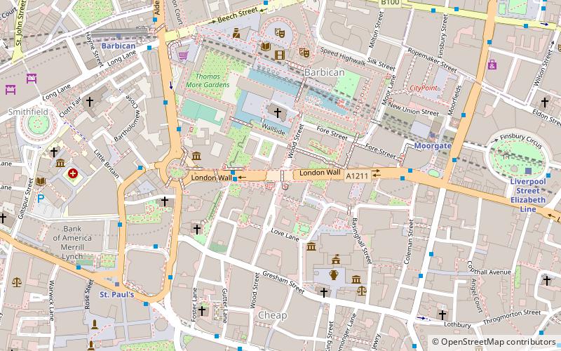125 London Wall location map