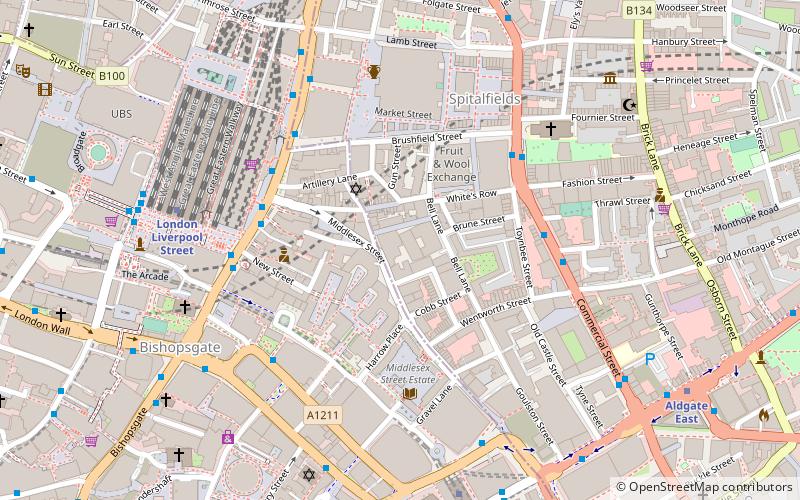 Chapter Spitalfields location map
