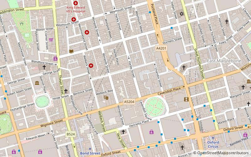 Marylebone location map