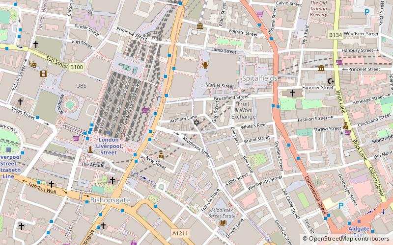 synagoga sandys row londyn location map