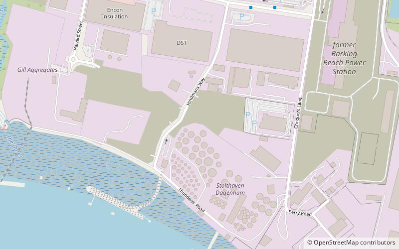 Dagenham Dock location map