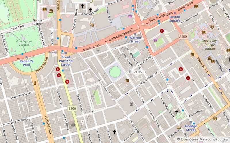 Fitzroy Square location map