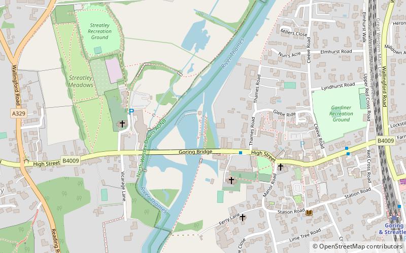 Goring Lock location map