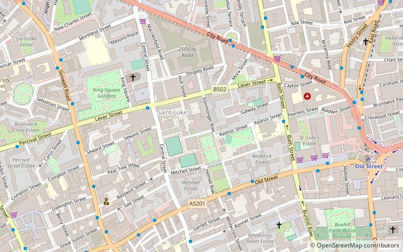 Ironmonger Row Baths location map